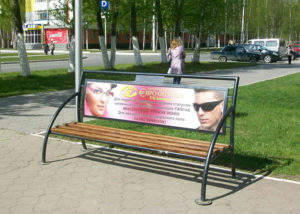 Реклама на скамейках как бизнес
